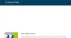 Desktop Screenshot of hawaiipeter.com