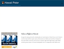 Tablet Screenshot of hawaiipeter.com